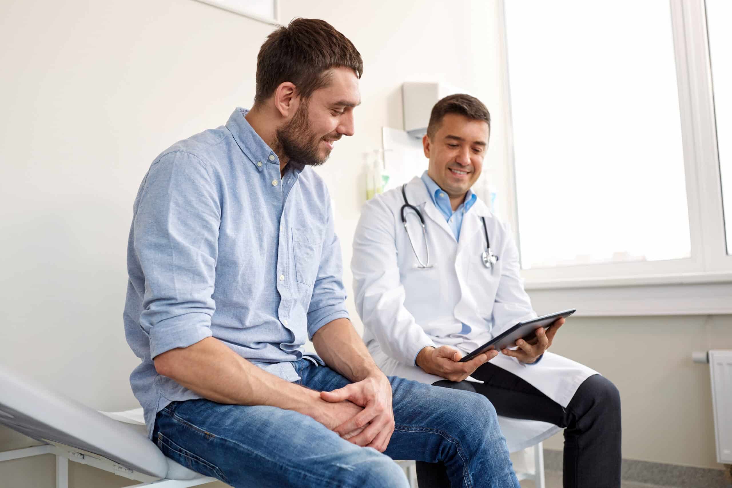 Willow doctor talking with patient