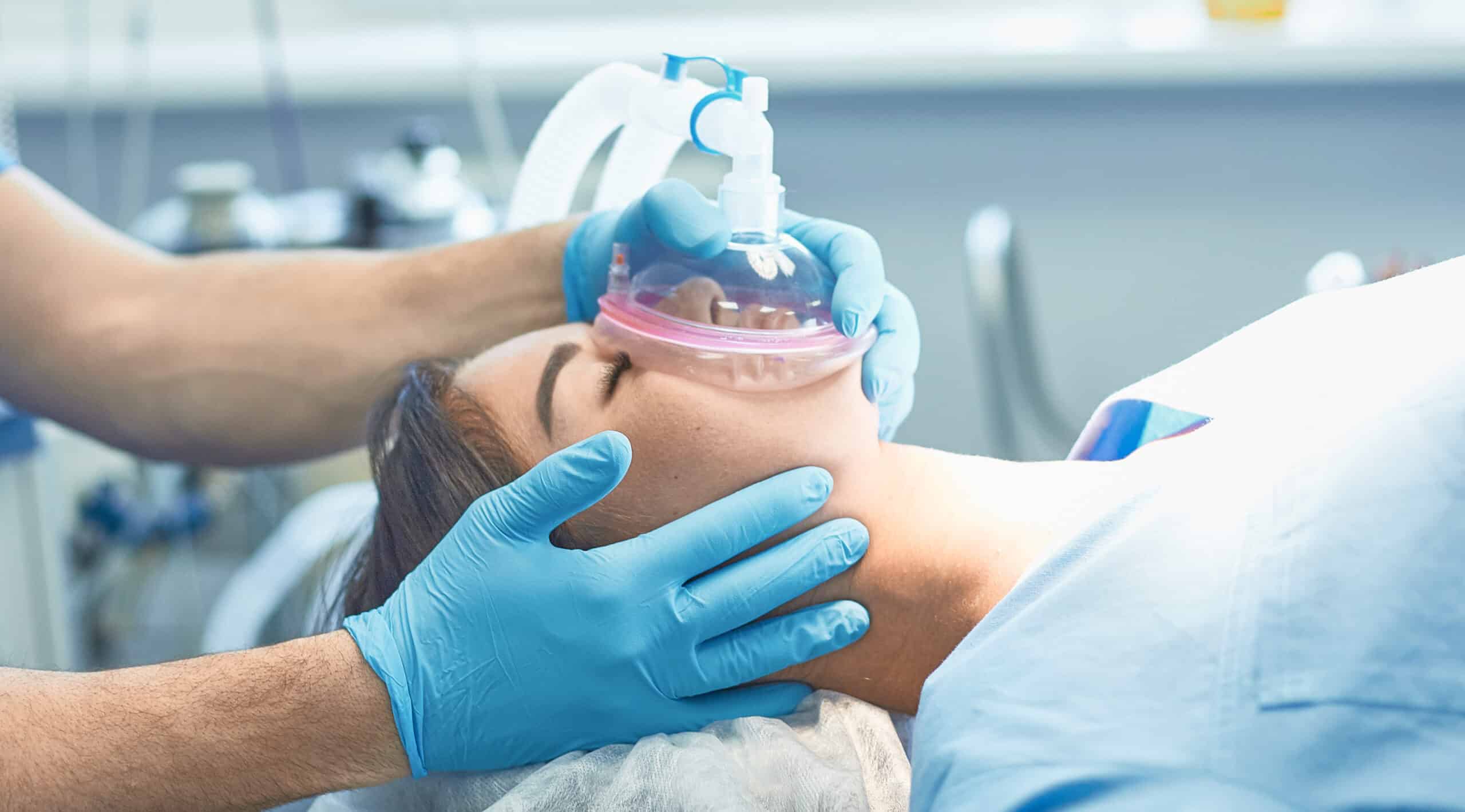 Patient on anesthesia